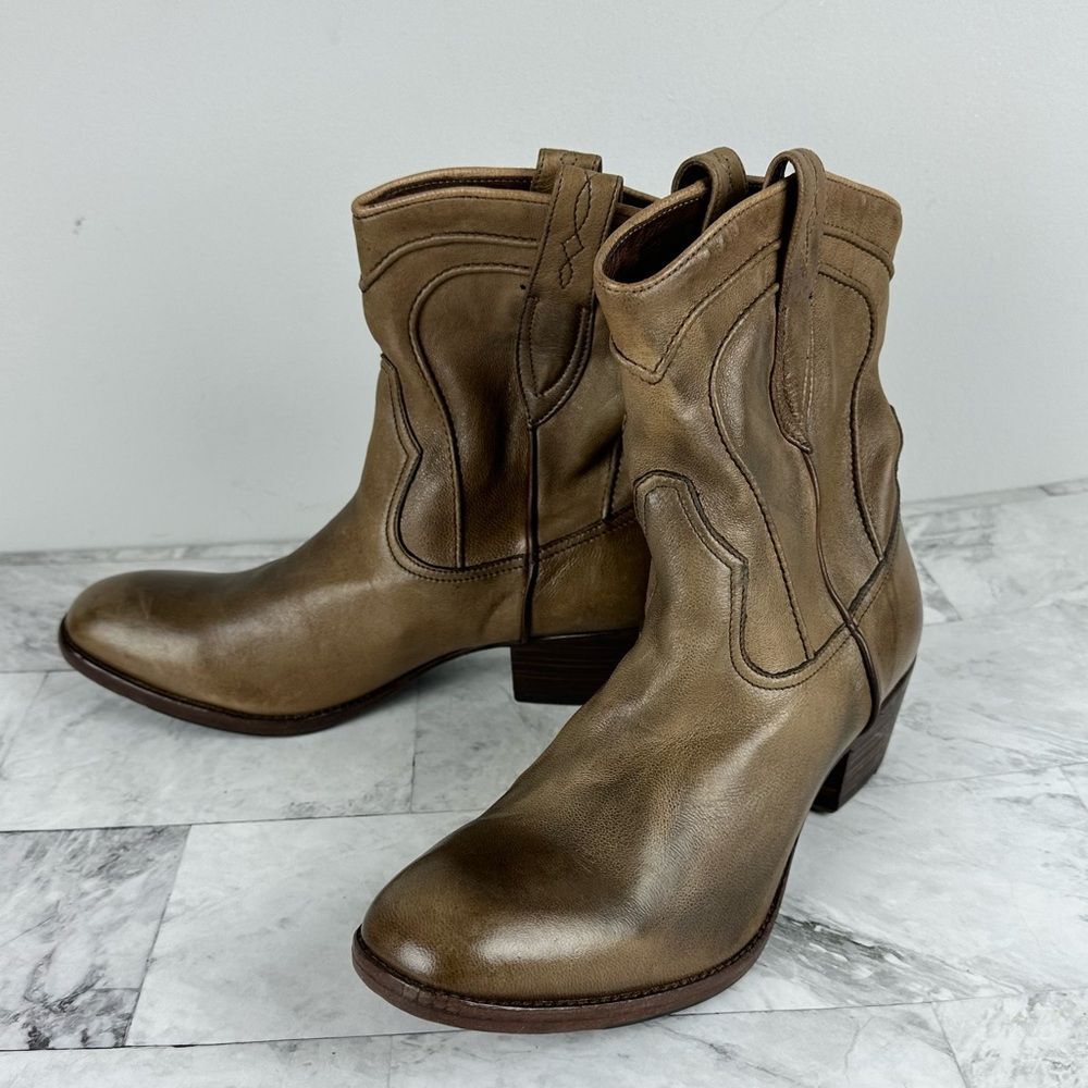 New I. N. K. Western leather boots size EU 37 Italy